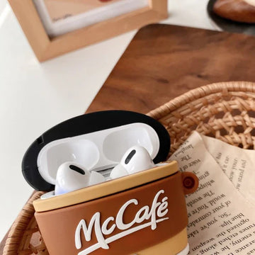 متوافق مع Apple، جراب سماعة أذن Creative M Coffee Cup من السيليكون الناعم